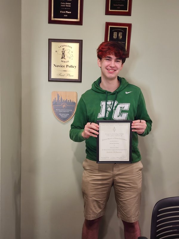 Pine Crest Upper School Debate Student Receives National Award